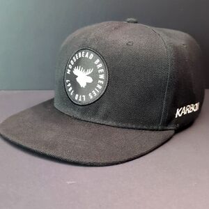 Karbon Moosehead Brewery Ltd. 1867 Black Snapback Truckers Hat Size O/S